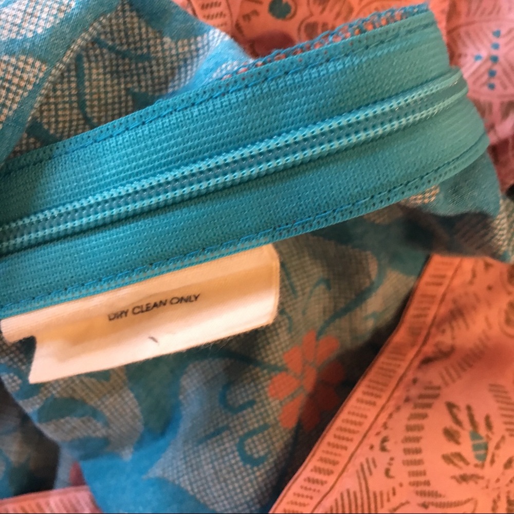 Edme & Esyllte Ruffle Lace Turquoise Top Size 2 - Picture 12 of 13